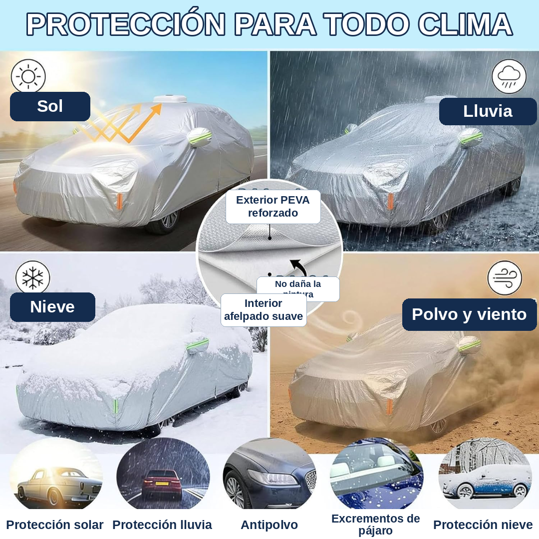 Funda Para Coche Automática Con Mando a Distancia