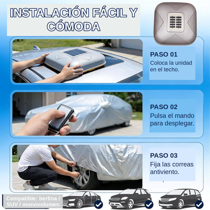 Funda Para Coche Automática Con Mando a Distancia